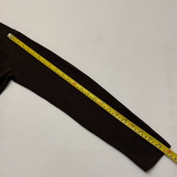 Pre-Owned Ann Taylor Women's Dark Brown Sweater V-Neck SZ Medium - Picture 6 of 6